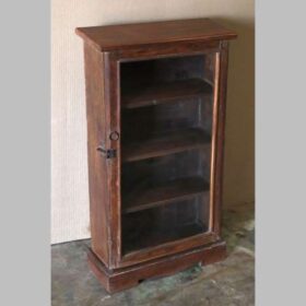 k82 7049 indian furniture slim teak glass door unit factory