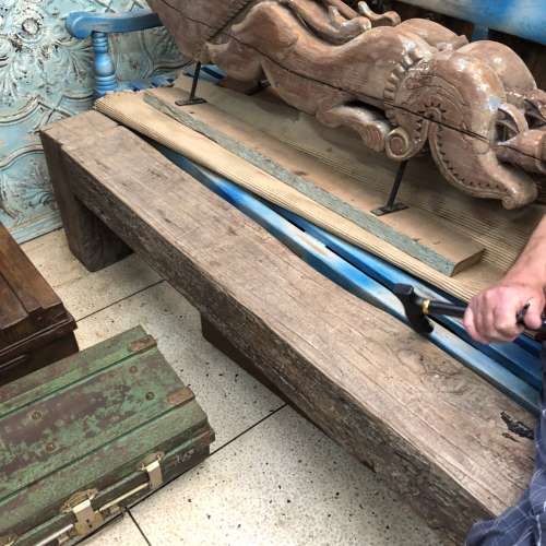 k82 4877 indian furniture heavy teak bench factory