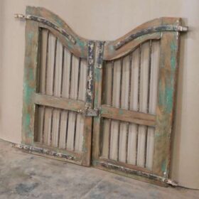 k82 4888 a indian furniture old teak 'dog gates' factory
