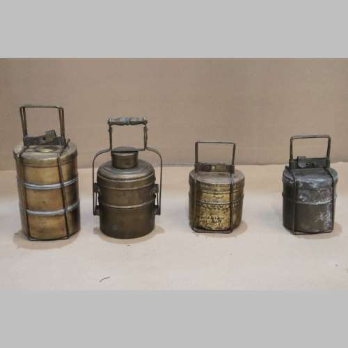 k82 4891 indian accessory gift vintage tiffin tins factory