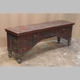 k82 4895 b indian furniture low blue console table factory