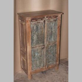 k82 4906 indian furniture small carved door cabinet factory