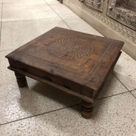 k82 7070c b indian furniture carved low bajot tables factory