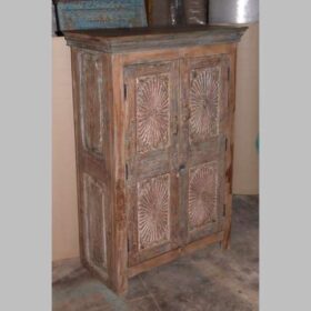k82 7093 indian furniture sunburst door cabinet factory