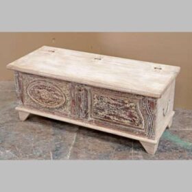 k82 7112 indian furniture unusual panelled trunk factory