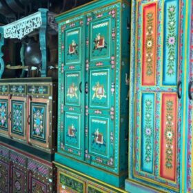 k82 7216 indian furniture stunning painted cabinet factory