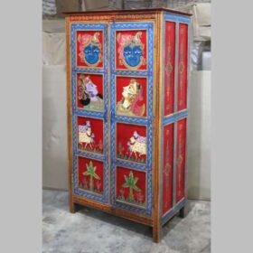 k82 7223 indian furniture hand painted cabinet factory