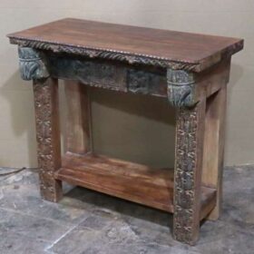 k82 7405 indian furniture console table with shelf factory