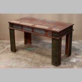 k82 7415 indian furniture small reclaimed wood table factory