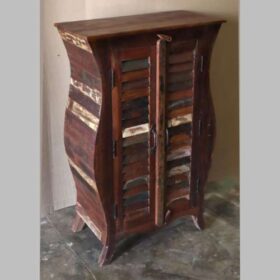 k82 7418 indian furniture curvy cabinet factory