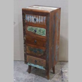 k82 7419 indian furniture slim chest of drawers factory