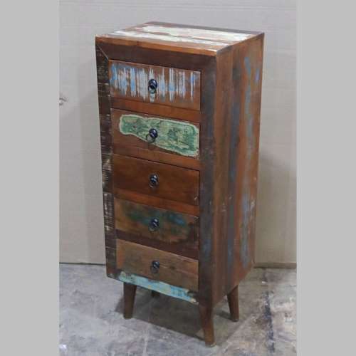 k82 7419 indian furniture slim chest of drawers factory