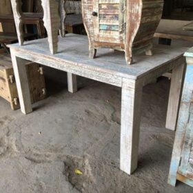 k82 7422 indian furniture pastel wash dining table factory