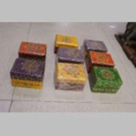 k82 7835 indian accessory gift hand painted wooden boxes factory