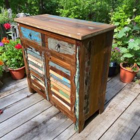 kh27 121 b indian furniture recycled shutter sideboard right