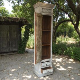 k82 4901 indian furniture slim and tall cabinet open