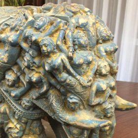 k82 7052 a indian accessory gift ornate elephant statues close