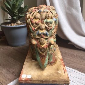 k82 7052 b indian accessory gift ornate elephant statues front