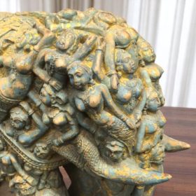 k82 7052 c indian accessory gift ornate elephant statues close