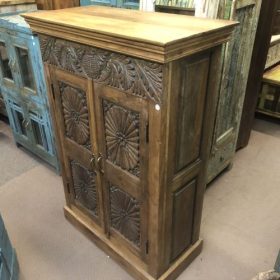 k82 7057 indian furniture sunburst cabinet right