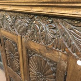 k82 7057 indian furniture sunburst cabinet close right