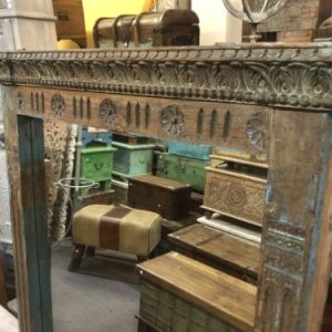 k82 7077 indian furniture majestic mirror close top