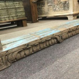 k82 7077 indian furniture majestic mirror close bottom detail