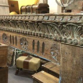 k82 7077 indian furniture majestic mirror close detail