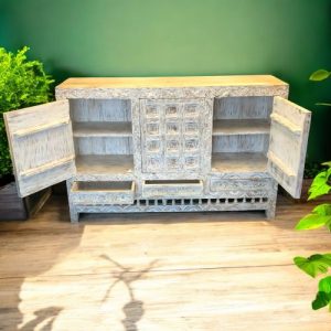 k82 7082 indian furniture unique sideboard open