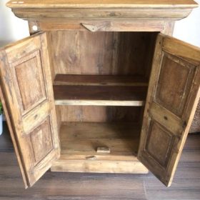 k82 7093 indian furniture sunburst door cabinet open