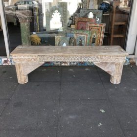 k82 7095 b indian furniture carved fronted bench front