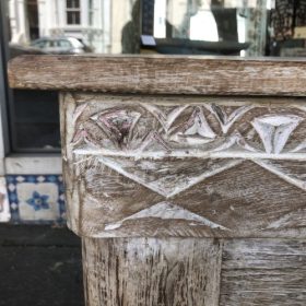 k82 7095 b indian furniture carved fronted bench corner