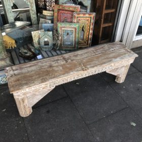 k82 7095 b indian furniture carved fronted bench top