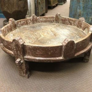 k82 7105 indian furniture 'chakki' table right