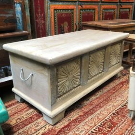 k82 7122 indian furniture sunburst trunk left