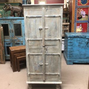 k82 7126 indian furniture slim dove grey cabinet front