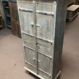 k82 7126 indian furniture slim dove grey cabinet right