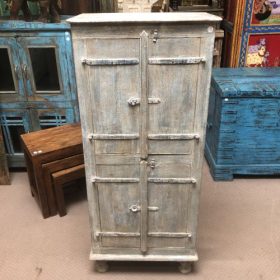 k82 7126 indian furniture slim dove grey cabinet facing