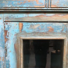 k82 7164 indian furniture original vintage cabinet close