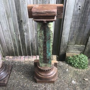 k82 7198 h a indian furniture 'half pillar' stand front