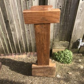k82 7198 h a indian furniture 'half pillar' stand behind