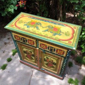 k82 7217 indian furniture charming painted cabinet top
