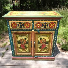 k82 7217 indian furniture charming painted cabinet main