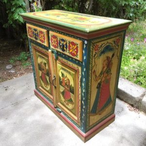 k82 7217 indian furniture charming painted cabinet right