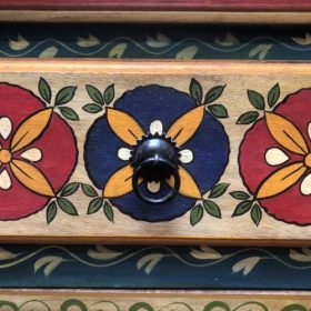 k82 7217 indian furniture charming painted cabinet drawer