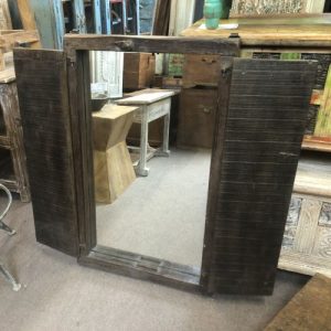 k82 7220 indian furniture carved doored mirror open