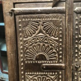 k82 7220 indian furniture carved doored mirror carved