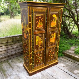 k82 7221 indian furniture painted brown cabinet main