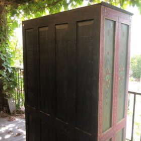 k82 7222 indian furniture hand painted cabinet back