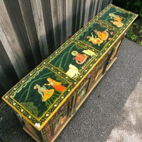 k82 7228 indian furniture large dark green sideboard top